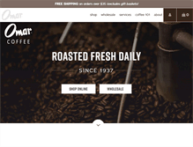 Tablet Screenshot of omarcoffee.com